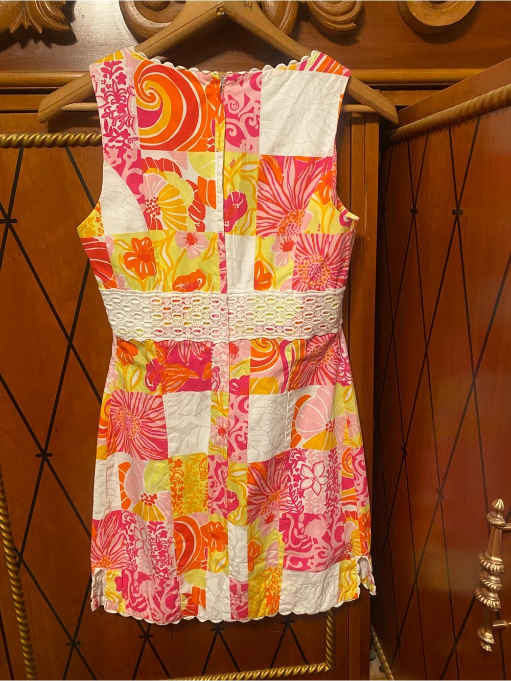 Lilly Pulitzer Pink, Orange & Yellow Floral Sundress steal unique